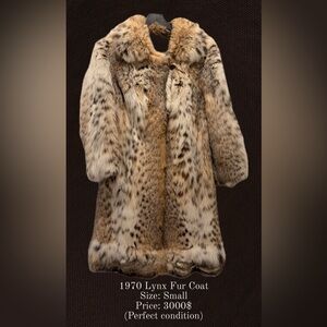 70’ Canadian Lynx Fur Coat